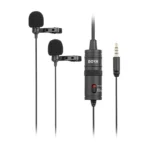 Boya BY-M1DM Dual Lavalier Microphone for Recording