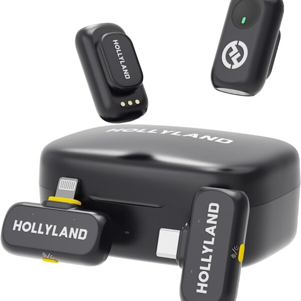 HollyLand Lark A1 Combo Professional Dual Collar Mic for iPhone and Type-C