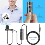 BOYA M1S Lavalier Microphone for vlogging, Streaming and Recording - Image 2