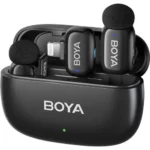 Boya Mini 2 (03) Dual wireless Collar Mic for iPhone, Vlogging recording Mic