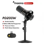 MAONO PD200W Hybrid Dynamic Microphone for Podcasting and Voice over