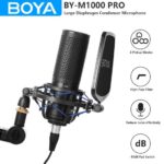 BOYA XLR M1000 Pro Studio Recording, Podcaster Microphone