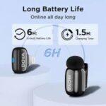 Boya Mini 2 (03) Dual wireless Collar Mic for iPhone, Vlogging recording Mic - Image 2