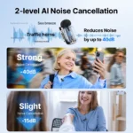 Boya Mini 02 (01) Dual wireless collar mic for IOS and Type C - Image 2