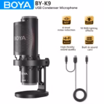 BOYA K9 RGB USB Condenser Microphone for Gaming and YouTube